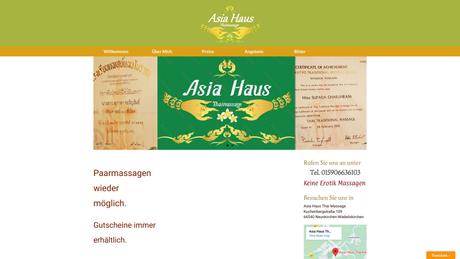 Asia Haus Thaimassagen