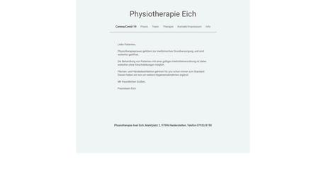 Axel Eich Krankengymnastik und Massagen