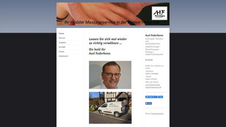 Axel Federhenn Masseur und medizinischer Bademeister