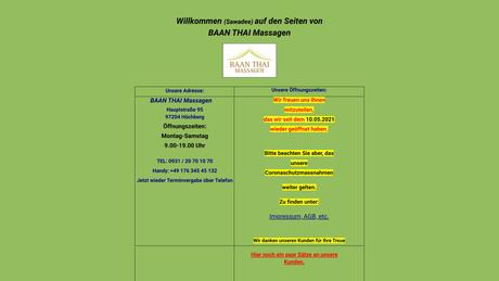 Baan Thai Traditionelle Wellness Massagen