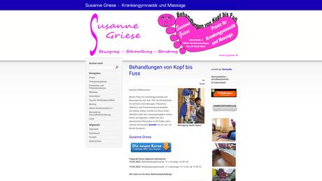 Behandlungen von Kopf bis Fuß Praxis für Krankengymnastik und Massage Susanne Griese Krankengymnastik