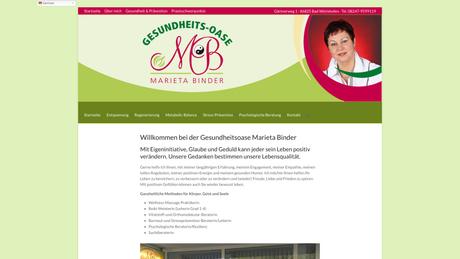 Binder Marieta Gesundheitsoase Massagepraxis