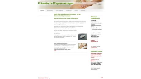 Chinesische K&ouml;rpermassagen