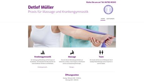 Detlef M&uuml;ller Krankengymnast Massage