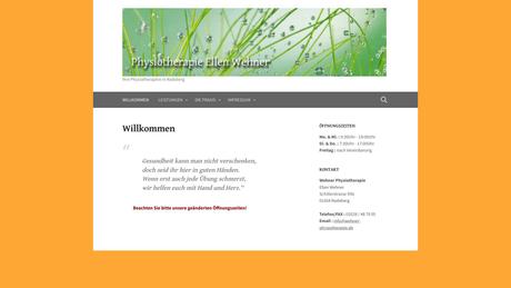 Ellen Wehner Praxis f&uuml;r Phsyiotherapie