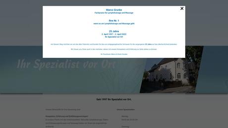 Fachpraxis f&uuml;r Lymphdrainage und Massage Marco Grunke