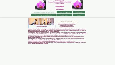 First Class Thaimassage Praxis f&uuml;r thail&auml;ndische Massagen