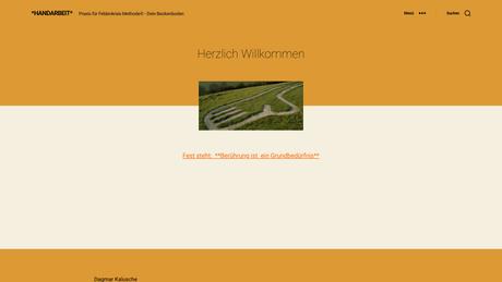 Handarbeit - Praxis f&uuml;r Massage und Feldenkrais Methode - Dagmar Kalusche