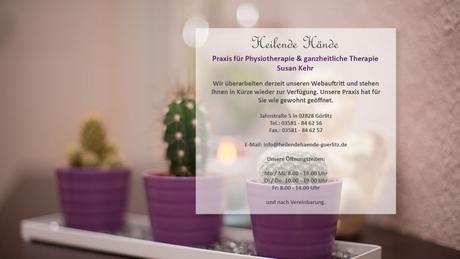 Heilende H&auml;nde, Praxis f&uuml;r Physiotherapie & ganzh. Therapie Kehr & Wolf GbR