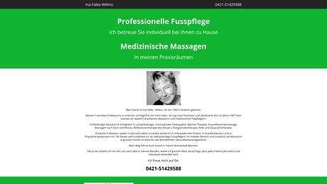 Ina Fu&szlig;pflege und Massage Ina Falke-Willms Fu&szlig;pflege