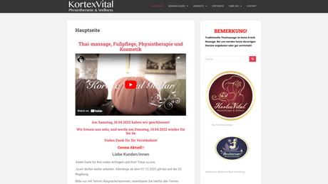 Kortexvital Physiotherapie, Massage, Fu&szlig;pflege, Kosmetik