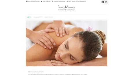 Kosmetikstudio Beauty Moments Kosmetik Nagelmodellage Wellnessmassagen