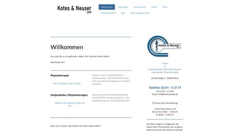 Kotes & Neuser GbR Praxis für Physiotherapie/Manuelle Therapie - Heilpraktiker (Physiothe