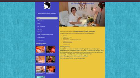 Massagepraxis Angela M&uuml;nzberg Sportmassage Akupunktkosmetik Fu&szlig;reflexzonentherapie Massage