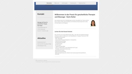 Massagepraxis f&uuml;r physikalische Therapie K. Reiter