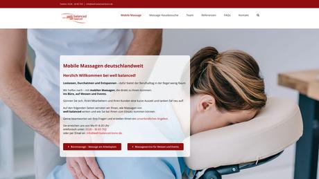Mobiler Massage Bonn well balanced Martin Klein