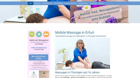 Mobiler medizinischer Massagedienst - Gesundheitsvorsorge am Arbeitsplatz Jutta Rudolph