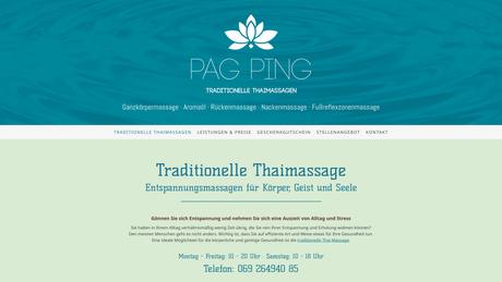 PAG PING Traditionelle Thai Massagen