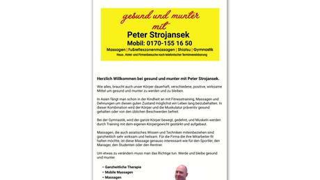 Peter Strojansek Gesund und Munter Mobile Massage