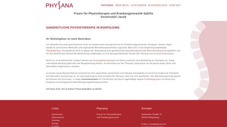 Physana Krankengymnastik u. Physiotherapie Voswinkel-Brandes, Sybilla