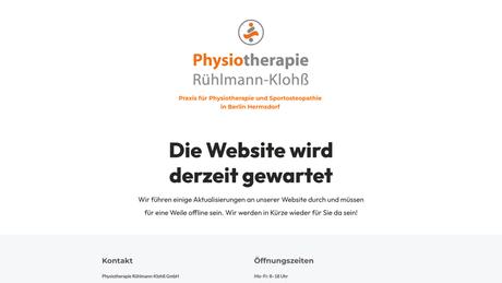 Physiotherapie Rühlmann-Klohß GmbH Praxis Mitte