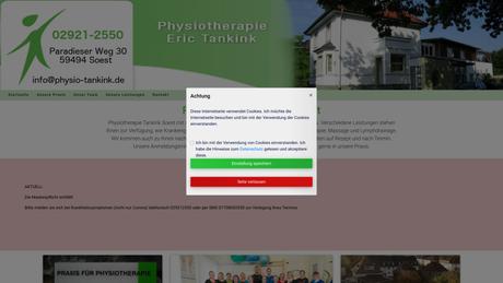 Praxis f&uuml;r Physiotherapie Eric Tankink