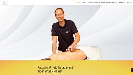 Praxis f&uuml;r Physiotherapie und Bioenergetik Klamet