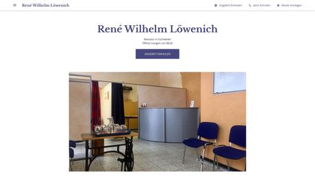 René Wilhelm Löwenich Masseur med.BadeMstr. Praxis