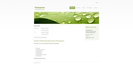Sabrina Tiedtke Physiotherapeutin Helga M. Hofer Masseurin und medizinische Bademeisterin