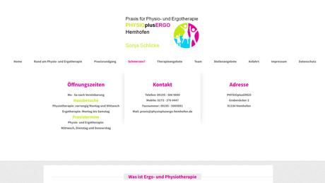 Sonja Schlicke PHYSIO plus ERGO Hemhofen