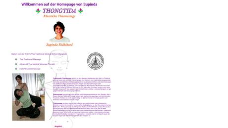 THONTIDA Klassische Thaimassage Supinda Ridhikoed