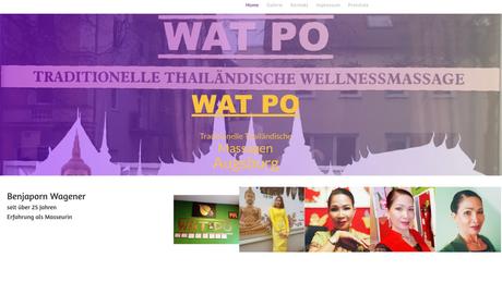 Wat Po Thailändische Massagen