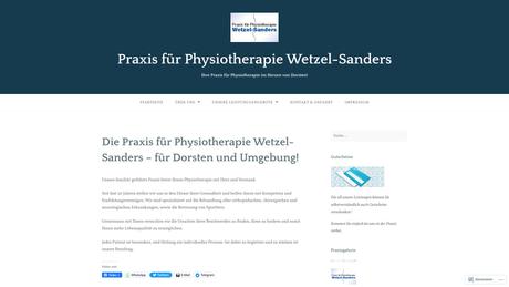 Wetzel-Sanders Praxis f. Physiotherapie Krankengym. man. Therapie Massage